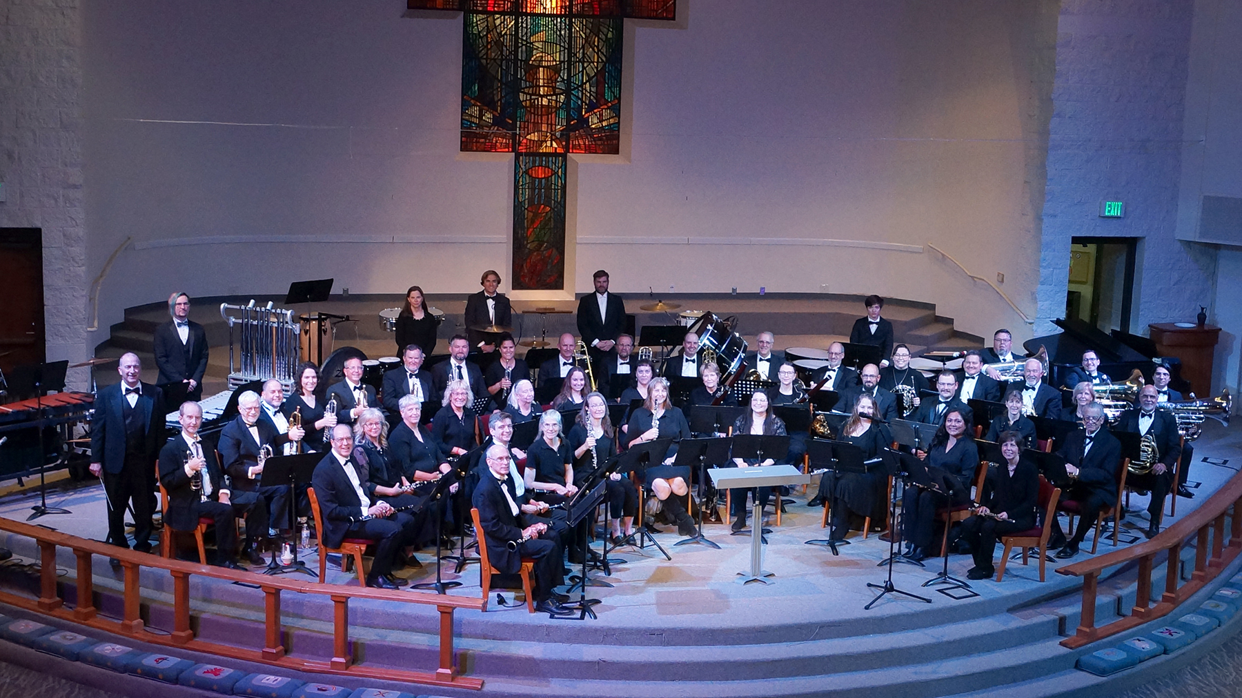 The Little London Winds, group photo from October 20, 2024 concert at Sunrise Methodist.